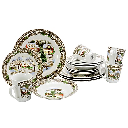 Vintage gibson christmas dinnerware hotsell