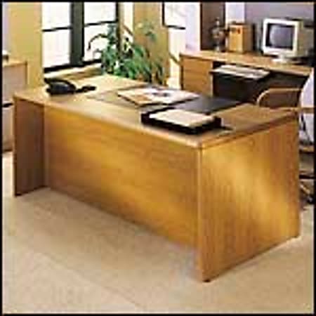 HON® 10700 Series™ Laminate Double-Pedestal Desk, 60" x 30", Henna Cherry