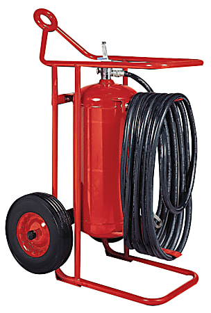 Wheeled Fire Extinguisher Units, Class A, B and C Fires, 125 lb Cap. Wt.