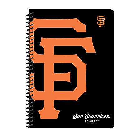 Markings by C.R. Gibson® Notebook, 5" x 7", 1 Subject, Wide Ruled, 160 Pages (80 Sheets), San Francisco Giants Classic 1