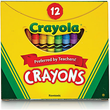 Crayola® Tuck Box Crayons, Assorted, Pack Of 12
