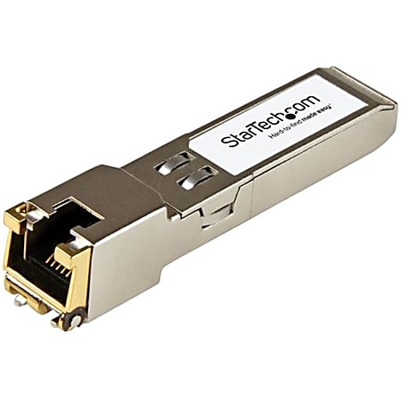 StarTech.com Arista Networks SFP-1G-T Compatible SFP Module - 1000BASE-T - 1GE Gigabit Ethernet SFP to RJ45 Cat6/Cat5e Transceiver - 100m - Arista Networks SFP-1G-T Compatible SFP - 1000BASE-T 1Gbps - 1GbE Module