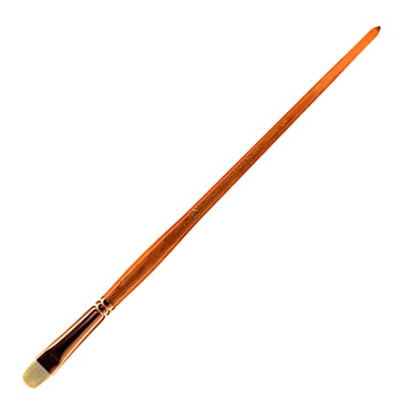 Princeton Series 5400 Natural Bristle Paint Brush, Size 8, Short Filbert Bristle, Natural, Orange