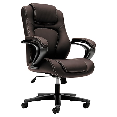 HON® Basyx Ergonomic Bonded Leather High Back Chair