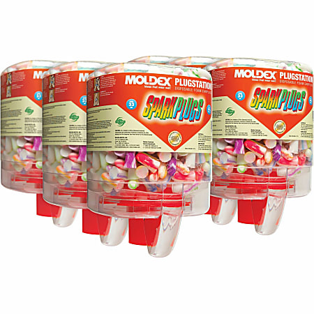 Medline SparkPlugs Disposable Foam Earplug Pairs - Green - 250/Bottle - 6 / Carton