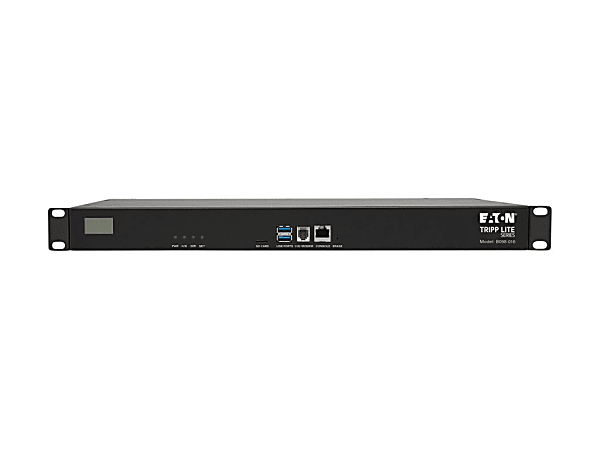 Tripp Lite 16-Port Console Server USB Ports (2) Dual GbE NIC 16 Gb Flash SD Card Desktop/1U Rack TAA - B098016