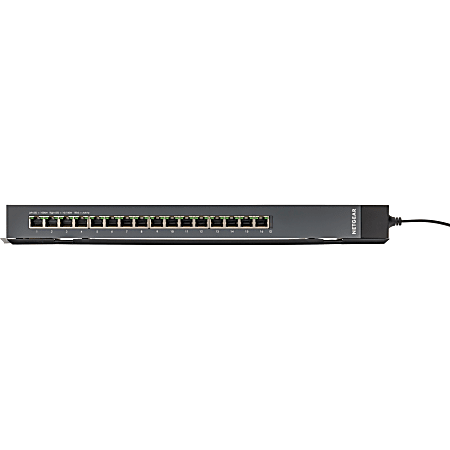 Netgear ProSafe GSS116E Ethernet Switch - 16 Ports - Manageable - 10/100/1000Base-T - 2 Layer Supported - Desktop, Wall Mountable - Lifetime Limited Warranty