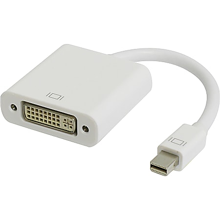4XEM Mini DisplayPort To DVI-I Male to Female Adapter