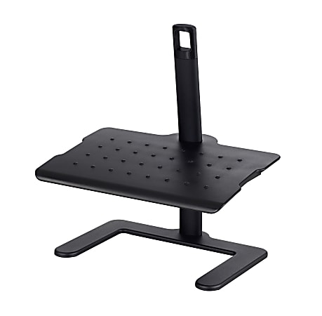 Safco® Height Adjustable Footrest, 21 1/2"H x 20 1/2"W x 14 1/2"D, Black