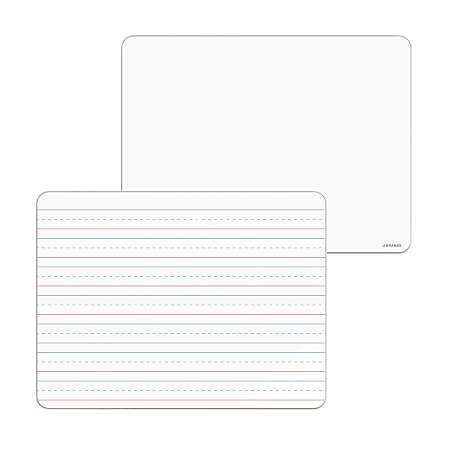 U Brands® Non-Magnetic Double Sided Dry-Erase Lap Boards, 12" X 9", 10 Pack 