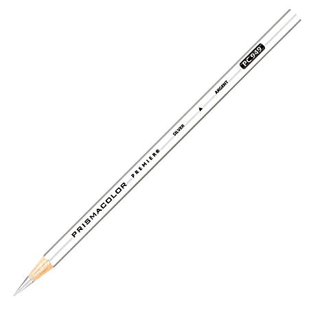 Prismacolor Verithin Colored Pencils, Metallic Silver, Dozen by Prismacolor