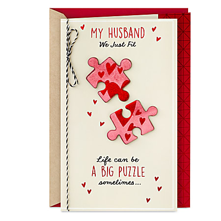 Hallmark Valentine's Day Card for Husband (We Just Fit)