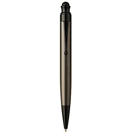Monteverde® Ballpoint Pen With One Touch Stylus, Medium Point, 0.8 mm, Gray Barrel, Black Ink