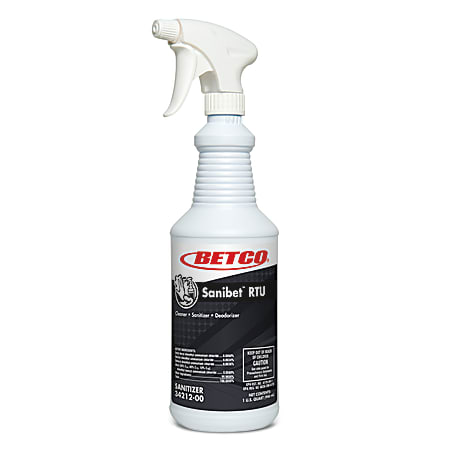 Betco® Sanibet Multi-Range Sanitizer, 32 Oz, Case Of