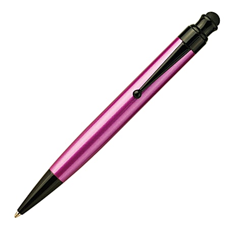 Monteverde® Ballpoint Pen With One Touch Stylus, Medium Point, 0.8 mm, Pink Barrel, Black Ink