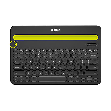 Logitech® K480 Multi-Device Wireless Keyboard, Compact, Black, 920-006342