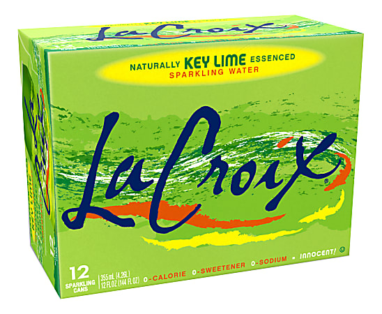 LaCroix® Core Sparkling Water, 12 Oz, Key Lime, Case Of 12 Cans