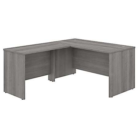 Bush Business Furniture Studio C 60"W L-Shaped Corner Desk With Return, Platinum Gray, Standard Delivery