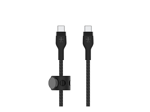 Belkin BoostCharge Pro Flex Braided USB-C To USB-C Charger Cable, 2M/6.6FT, Black