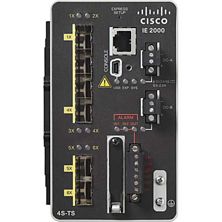 Cisco IE-2000-4S-TS-G-L Ethernet Switch - Manageable - Fast Ethernet, Gigabit Ethernet - 100Base-X, 1000Bas - IE20004STSGL
