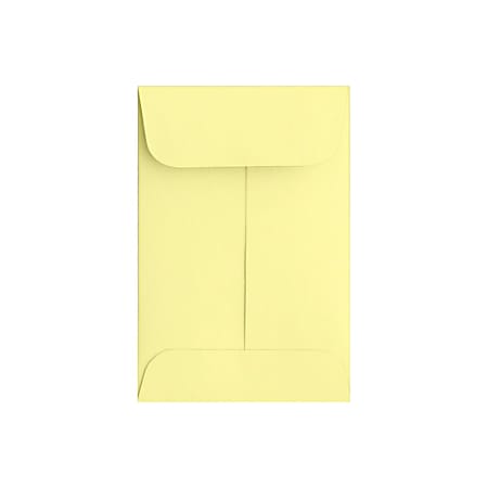 LUX Coin Envelopes, #1, Gummed Seal, Lemonade, Pack Of 500
