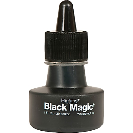 Higgins Black Magic Waterproof Drawing Ink, 1 Oz, Black