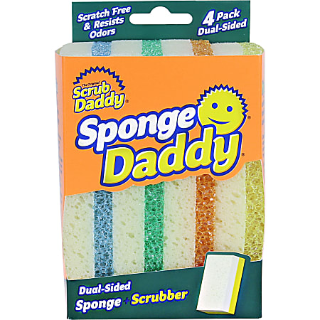 Scrub Daddy Sponge Daddy Dual Sided Sponges 3 38 H x 5 916 W x 2