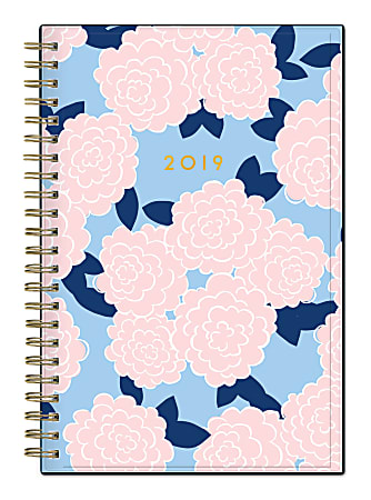 Blue Sky™ Weekly/Monthly Planner, 5" x 8", Charleston Pink, January 2019 to December 2019