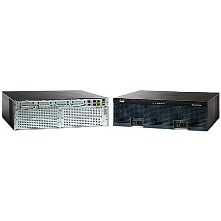 Cisco 3945 Integrated Services Router - 2 x SFP (mini-GBIC), 4 x PVDM, 5 x Services Module, 4 x HWIC, 2 x CompactFlash (CF) Card - 3 x 10/100/1000Base-T WAN