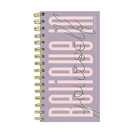 TF Publishing Small Academic Weekly/Monthly Planner, 3-1/2" x 6-1/2", Believe In Yourself, July 2020 To June 2021