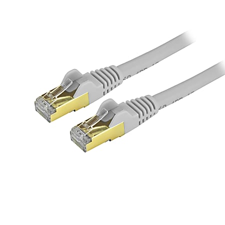 StarTech.com 10 ft CAT6a Ethernet Cable - 10GbE Gray UL/TIA Certified