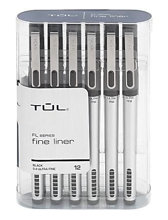 Integra Fineliner Ultra Fine Tip Marker Pen - Ultra Fine Pen Point - Assorted Liquid Ink - Assorted Barrel - 24 / Pack