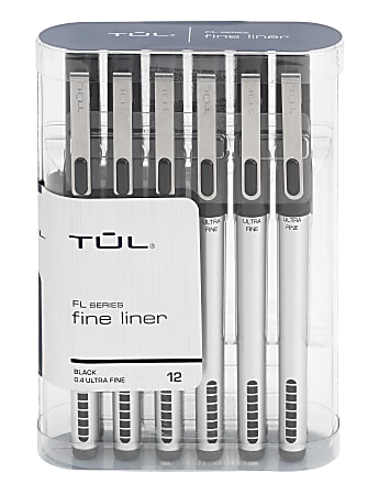 https://media.officedepot.com/images/f_auto,q_auto,e_sharpen,h_450/products/5378843/5378843_o01_tul_fine_liner_felt_tip_pens_ultra_fine_point_12_pack/5378843