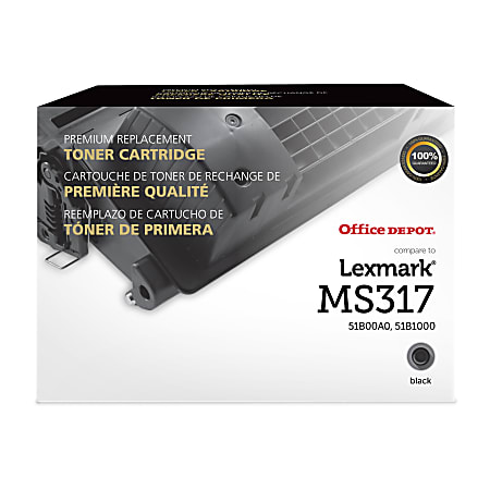 Office Depot® Brand Remanufactured Black Toner Cartridge Replacement For Lexmark™ MS317, ODMS317