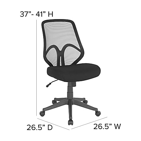 Flash Furniture Porter Ergonomic Mesh High Back Office Chair Black - Office  Depot