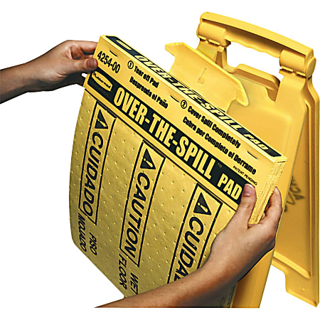Rubbermaid Commercial Bilingual Over-The-Spill Pads Rubbermaid Commercial Bilingual Over-The-Spill Pads
