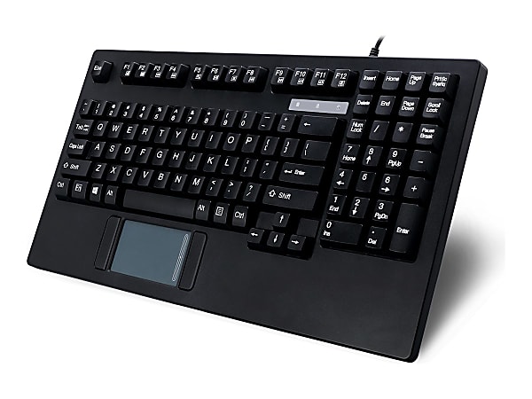 Adesso EasyTouch 425 Rackmount Touchpad Keyboard, Black