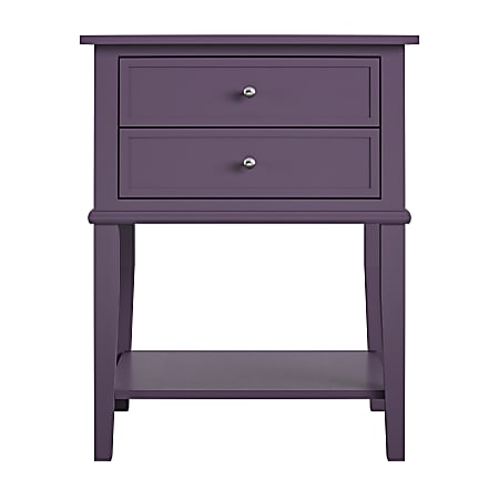 Ameriwood™ Home Franklin Accent Table, 28"H x 22"W x 15-1/2"D, Purple