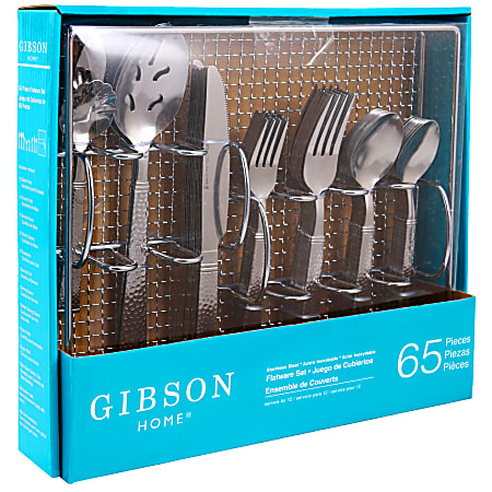 Gibson Home Prato 65-Piece Flatware Set With Caddy
