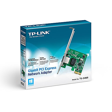 Tp Link Tg 3468 mbps Gigabit Pci Express Network Adapter Pci Express X1 1 Ports 1 X Network Rj 45 Office Depot