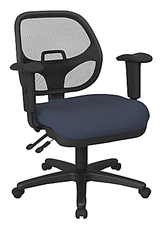 Office Star™ Ergonomic Mesh Task Chair With ProGrid® Back, Ink Blue