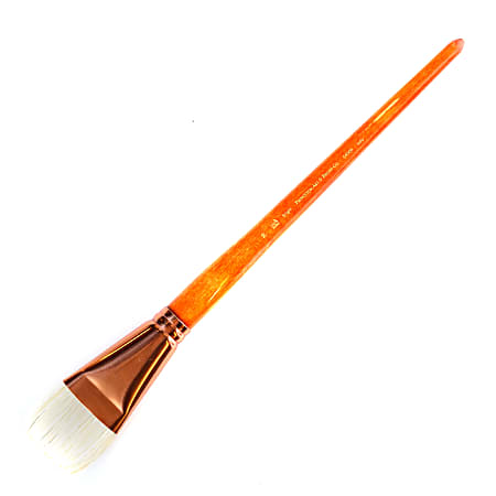 Princeton Refine Series 5400 Natural Bristle Paint Brush, Size 20, Bright Bristle, Natural, Brown