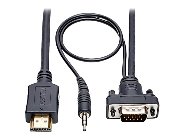 Tripp Lite HDMI To VGA Adapter Converter Cable, 3'