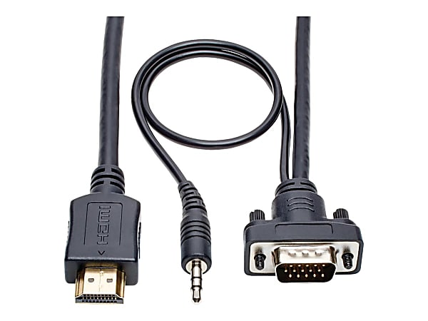 Tripp Lite HDMI To VGA Adapter Converter Cable, 3'