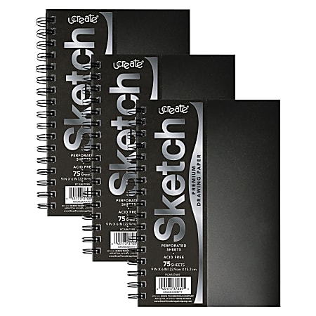 Create Your Own Cover Sketch Diary, Natural Chip Cover, 9 x 6, 50 Sheets  - PAC4776, Dixon Ticonderoga Co - Pacon