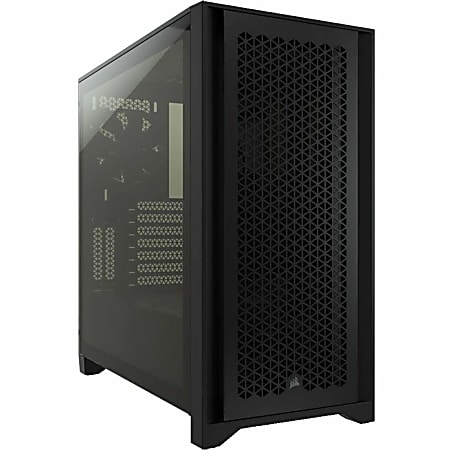 CORSAIR 4000D AIRFLOW - Tower - ATX - windowed side panel (tempered glass) - no power supply (ATX) - white - USB/Audio