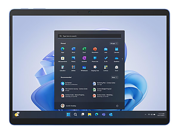 Microsoft Surface Pro 9 Tablet - 13" - 16 GB - 256 GB SSD - Windows 11 Pro 64-bit - Sapphire - Core i5 12th Gen Deca-core (10 Core) i5-1245U - 2880 x 1920 - PixelSense Display - 15.50 Hours Maximum Battery Run Time