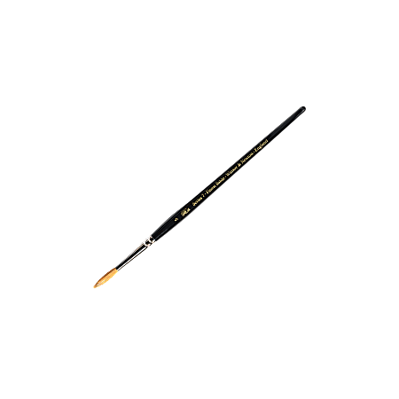 Winsor & Newton Series 7 Kolinsky Pointed Paint Brush, Size 5, Round Bristle, Sable Hair, Black