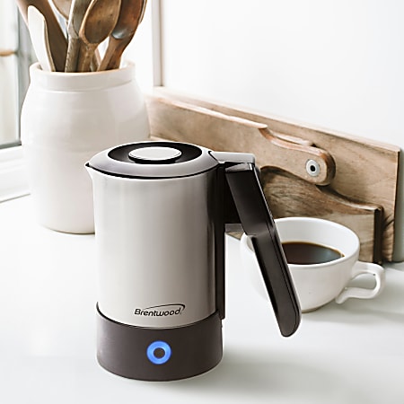 Brentwood 2.5 Cup Stainless Steel Electric Travel Kettle 6 Brentwood 2.5 Cup Stainless Steel Electric Travel Kettle 6