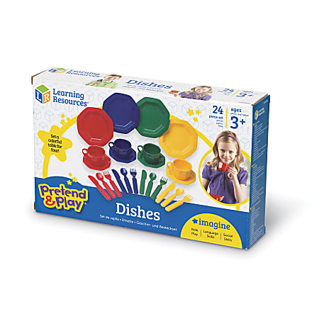 Plastic play dishes top